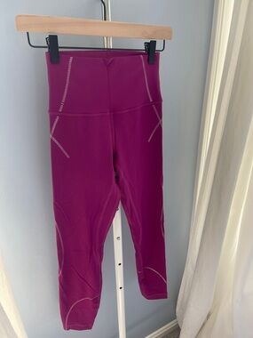 lululemon athletica Magenta High-Rise Cropped Performance Leggings